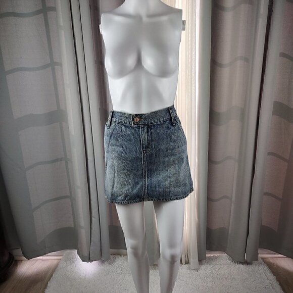 Old Navy Dresses & Skirts - Old Navy Women's Blue Cotton Denim Mini Skirt Size 6